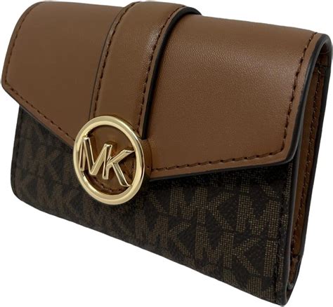 Michael Kors Carmen Women's Medium Bifold Wallet Flap Brown 